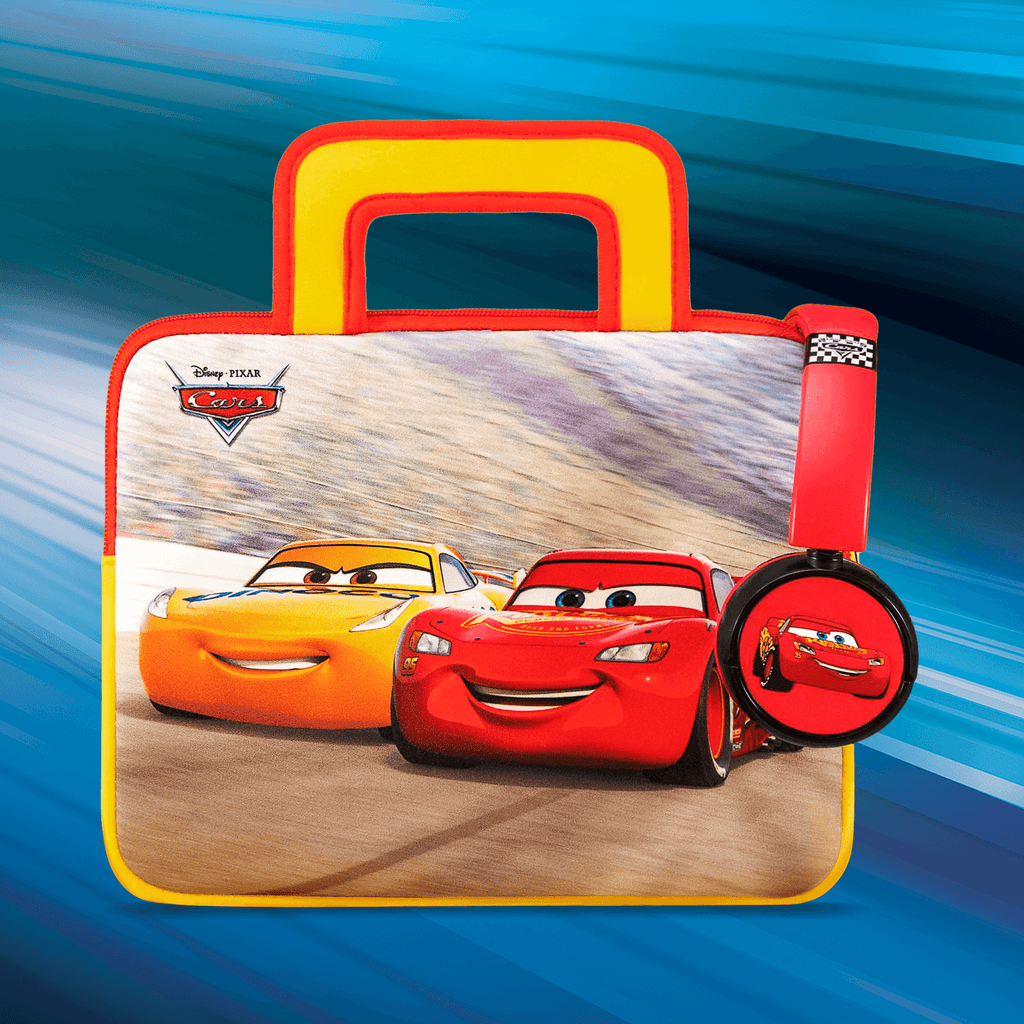 Disney and Pixar's Cars Travel Bundle - Carry Bag and Headphones - Pebble Gear UK